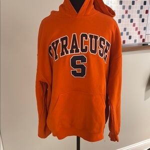 Syracuse Gildan Orange Sweatshirt Hoodie Size Large Unisex